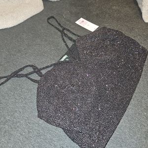 Wild fable sparkly party top